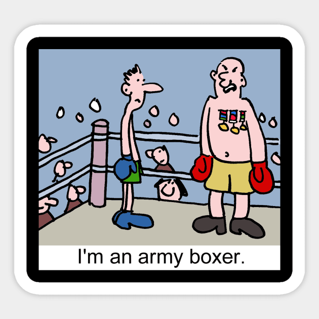 boxing004 Sticker by Cheeky Greetings